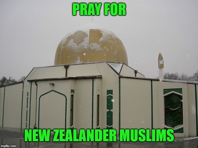 Pray For New Zealander Muslims | PRAY FOR; NEW ZEALANDER MUSLIMS | image tagged in new zealand,pray,prayer,muslims | made w/ Imgflip meme maker