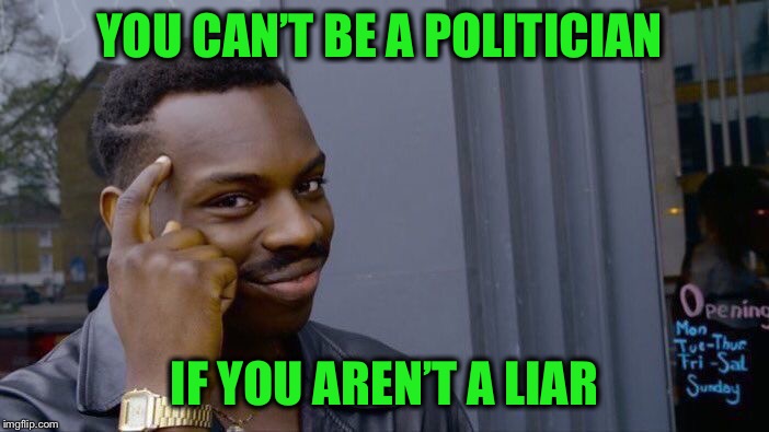 Roll Safe Think About It Meme | YOU CAN’T BE A POLITICIAN IF YOU AREN’T A LIAR | image tagged in memes,roll safe think about it | made w/ Imgflip meme maker