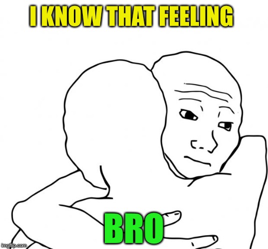 I Know That Feel Bro Meme | I KNOW THAT FEELING BRO | image tagged in memes,i know that feel bro | made w/ Imgflip meme maker