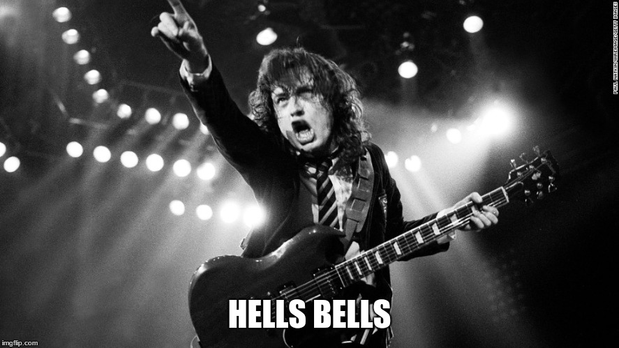 ACDC | HELLS BELLS | image tagged in acdc | made w/ Imgflip meme maker