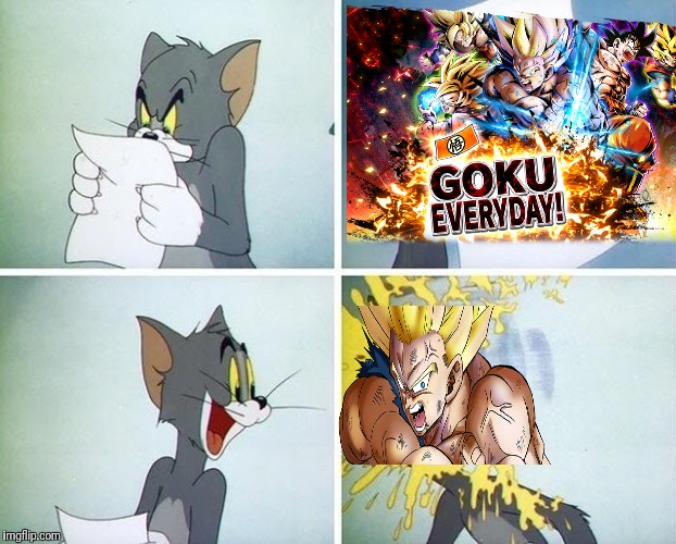 Tom and Jerry custard pie | image tagged in tom and jerry custard pie,DragonballLegends | made w/ Imgflip meme maker