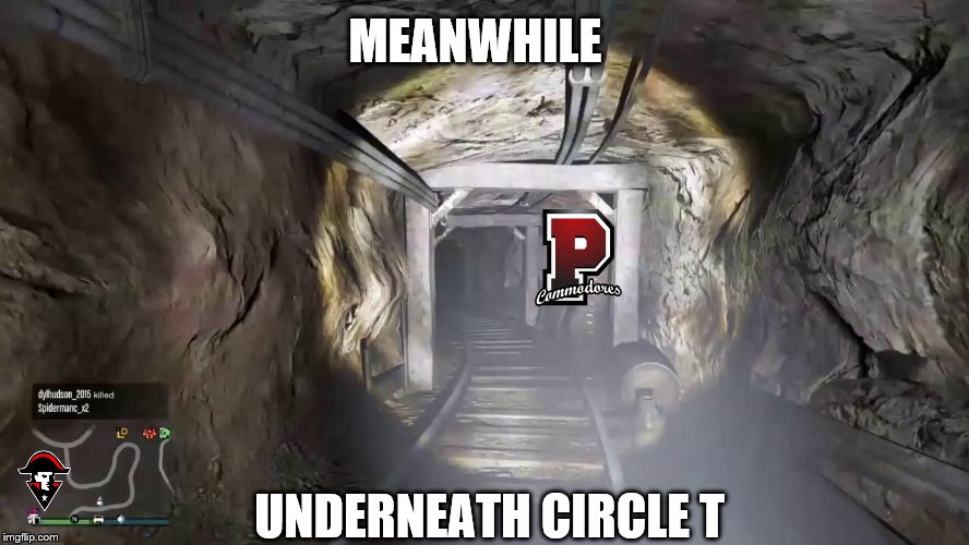 MEANWHILE; UNDERNEATH CIRCLE T | made w/ Imgflip meme maker