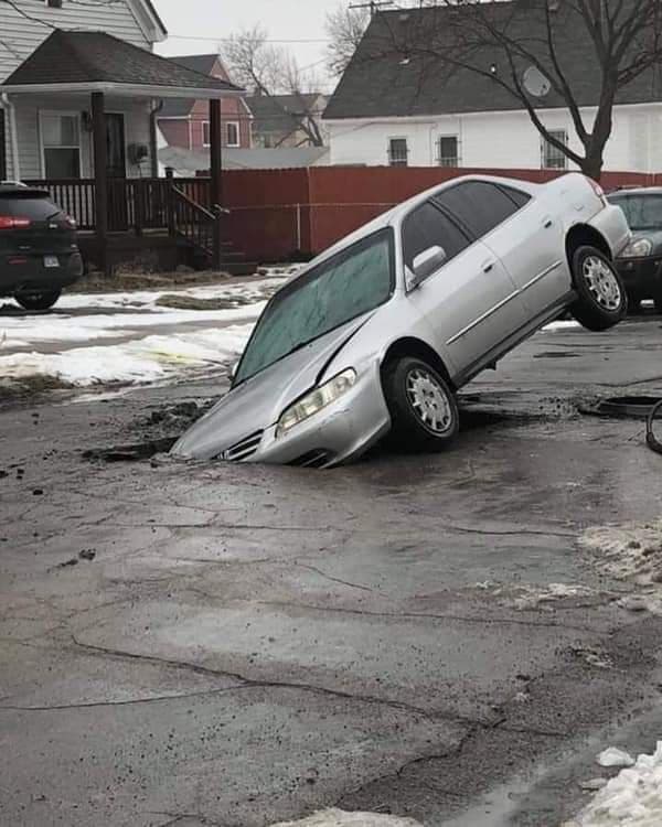 High Quality pothole car Blank Meme Template