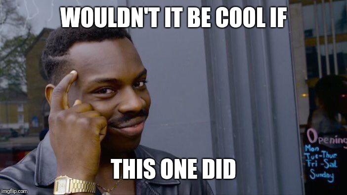 Roll Safe Think About It Meme | WOULDN'T IT BE COOL IF THIS ONE DID | image tagged in memes,roll safe think about it | made w/ Imgflip meme maker