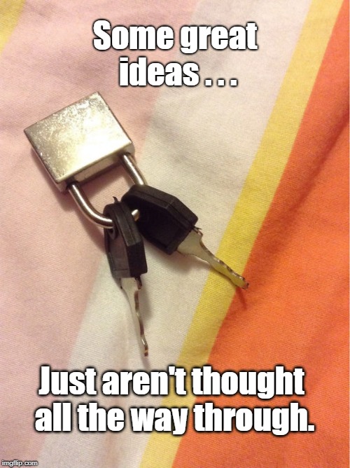 Safe Now | Some great ideas . . . Just aren't thought all the way through. | image tagged in humor | made w/ Imgflip meme maker