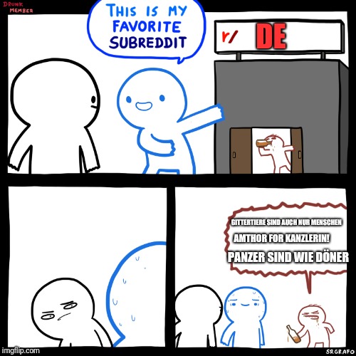 DE; GITTERTIERE SIND AUCH NUR MENSCHEN; AMTHOR FOR KANZLERIN! PANZER SIND WIE DÖNER | image tagged in de | made w/ Imgflip meme maker