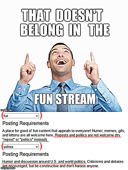 Wrong Stream w/ Terms | FUN STREAM | image tagged in wrong stream w/ terms | made w/ Imgflip meme maker
