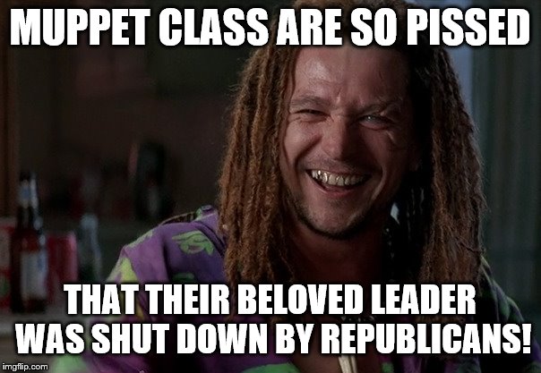 MUPPET CLASS ARE SO PISSED THAT THEIR BELOVED LEADER WAS SHUT DOWN BY REPUBLICANS! | made w/ Imgflip meme maker