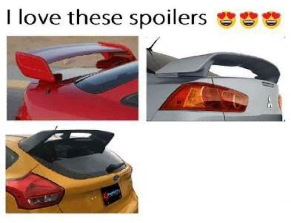 High Quality I love these spoilers Blank Meme Template