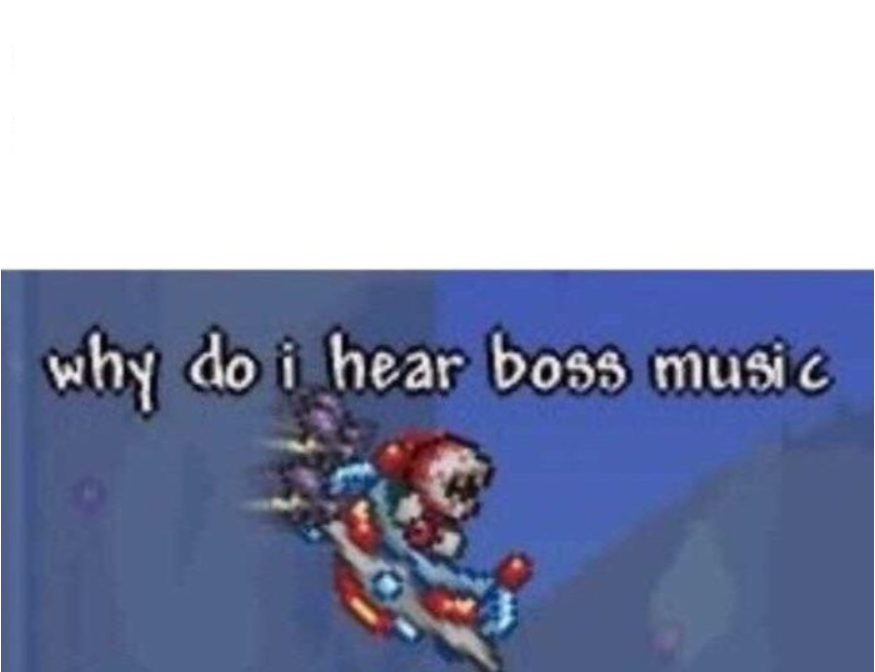 why do i hear boss music Blank Meme Template