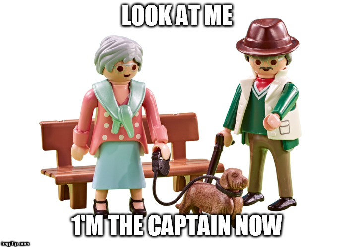 Talking Dog | LOOK AT ME; 1'M THE CAPTAIN NOW | image tagged in captain phillips | made w/ Imgflip meme maker