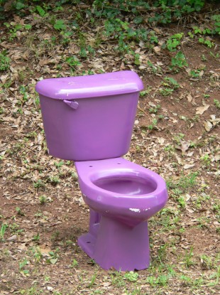 High Quality Purple toilet Blank Meme Template