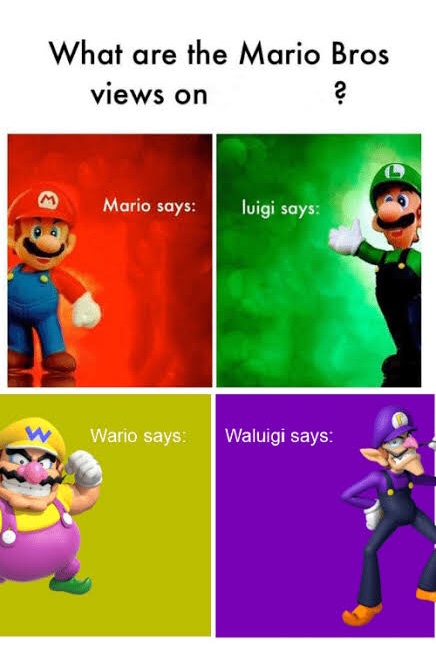 High Quality Mario Broz. Misc Views. Blank Meme Template