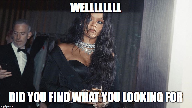 WELLLLLLLL DID YOU FIND WHAT YOU LOOKING FOR | made w/ Imgflip meme maker