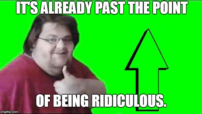 IT'S ALREADY PAST THE POINT OF BEING RIDICULOUS. | made w/ Imgflip meme maker
