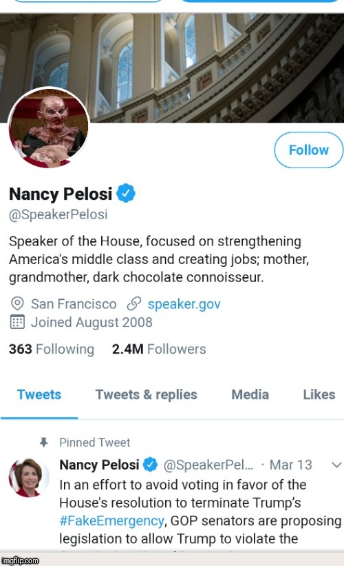 image tagged in nancy pelosi | made w/ Imgflip meme maker