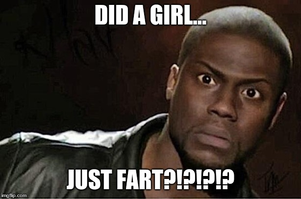 Kevin Hart Meme | DID A GIRL... JUST FART?!?!?!? | image tagged in memes,kevin hart | made w/ Imgflip meme maker