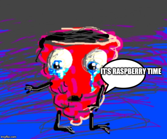 Wtf | IT’S RASPBERRY TIME | image tagged in memes | made w/ Imgflip meme maker