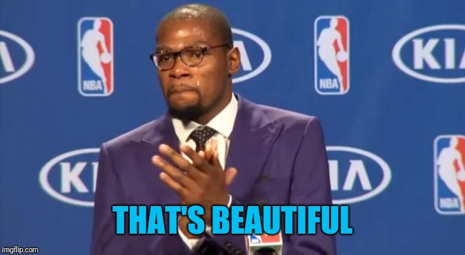 Kevin Durant | THAT'S BEAUTIFUL | image tagged in kevin durant | made w/ Imgflip meme maker