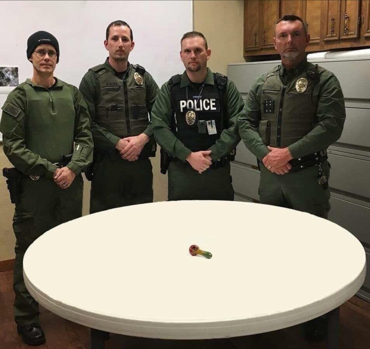 Tenaha Police Department Drug Bust Photograph - One bowl Blank Meme Template