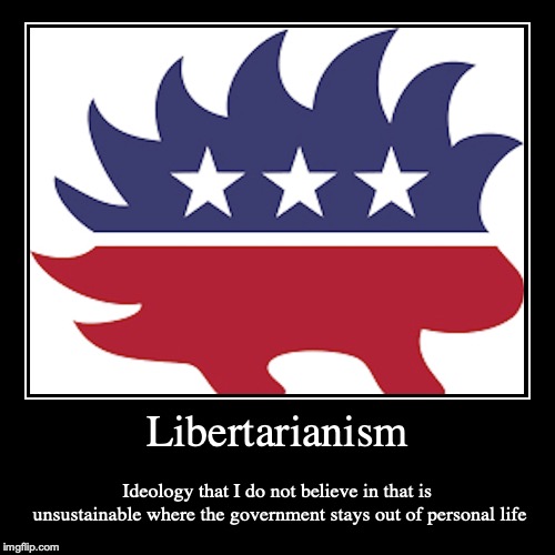 Libertarianism | image tagged in demotivationals,libertarianism | made w/ Imgflip demotivational maker