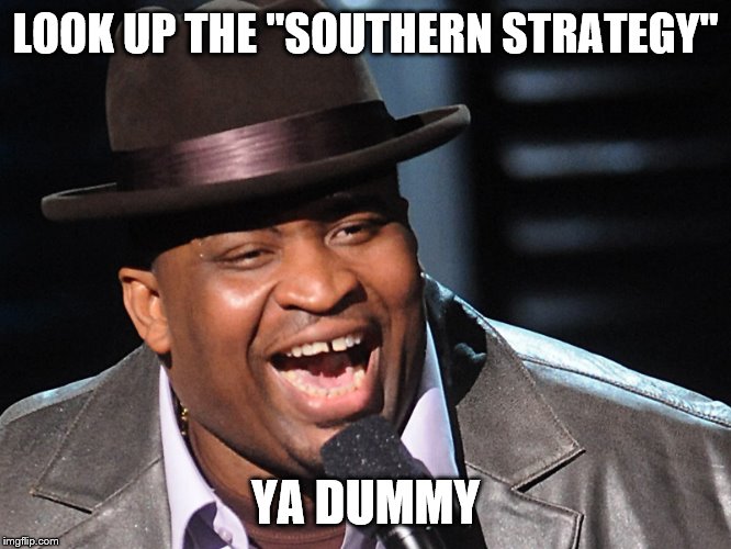 LOOK UP THE "SOUTHERN STRATEGY" YA DUMMY | made w/ Imgflip meme maker