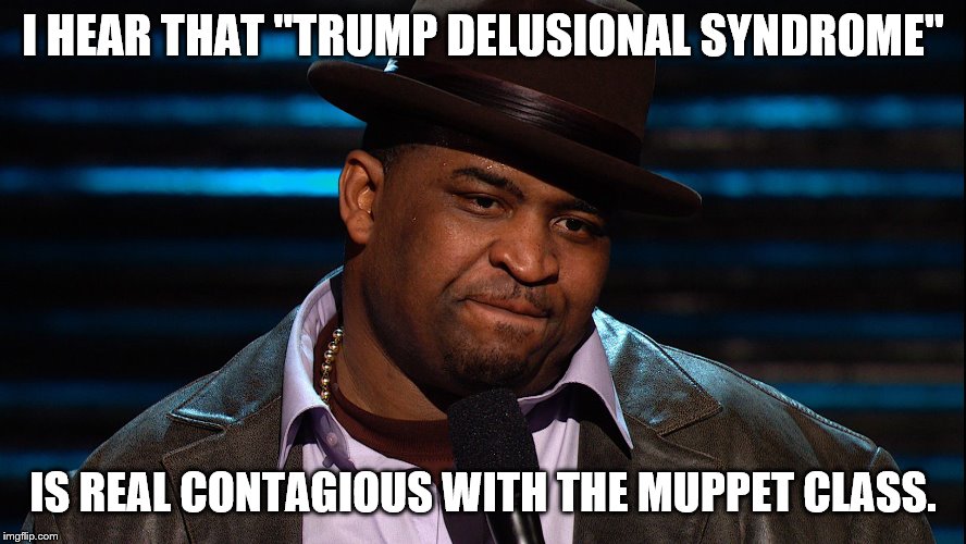 I HEAR THAT "TRUMP DELUSIONAL SYNDROME" IS REAL CONTAGIOUS WITH THE MUPPET CLASS. | made w/ Imgflip meme maker