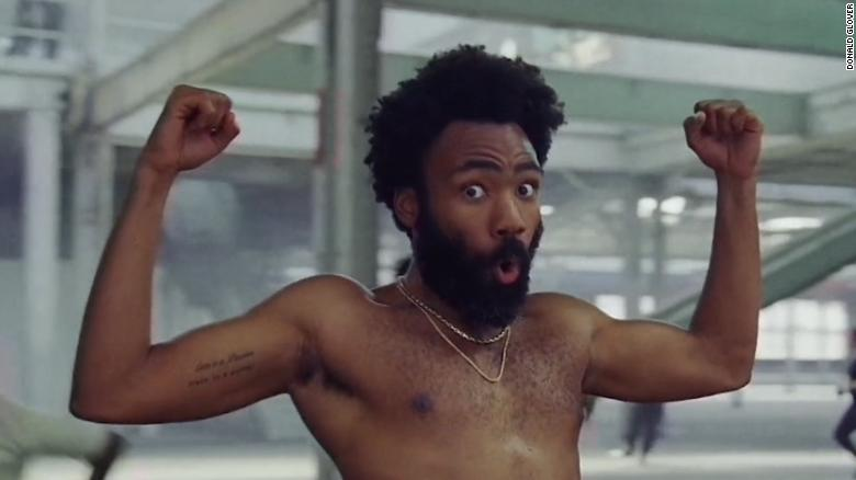 Childish Gambino surprised Blank Meme Template