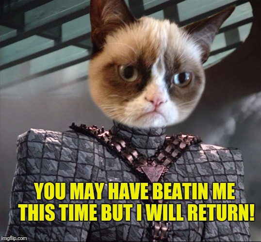 YOU MAY HAVE BEATIN ME THIS TIME BUT I WILL RETURN! | made w/ Imgflip meme maker