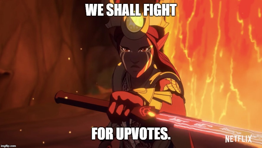 WE SHALL FIGHT; FOR UPVOTES. | image tagged in sonfore | made w/ Imgflip meme maker
