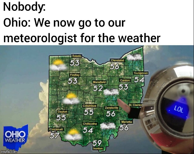 Magic Weather Ball | image tagged in ohio,ohio weather,magic 8 ball,lol | made w/ Imgflip meme maker