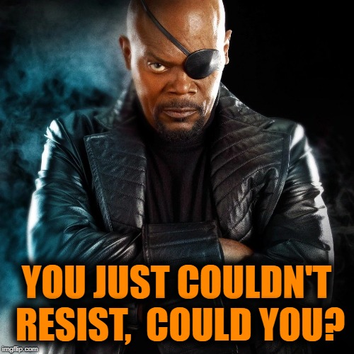YOU JUST COULDN'T RESIST,  COULD YOU? | made w/ Imgflip meme maker