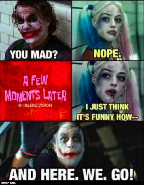 repost  with so much truth. | image tagged in joker,female logic,insane people,meme | made w/ Imgflip meme maker