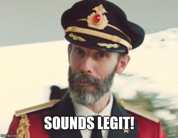 Captain Obvious | SOUNDS LEGIT! | image tagged in captain obvious | made w/ Imgflip meme maker