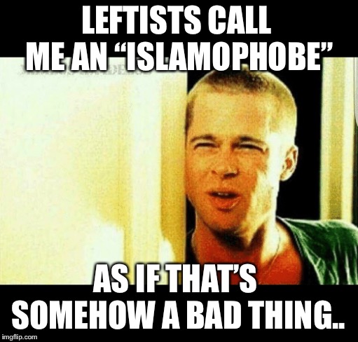 some phobias are very rational.  | LEFTISTS CALL ME AN “ISLAMOPHOBE”; AS IF THAT’S SOMEHOW A BAD THING.. | image tagged in maga | made w/ Imgflip meme maker