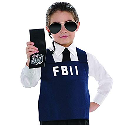 Child FBI Agent Blank Meme Template
