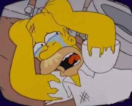 Homero crying Blank Meme Template