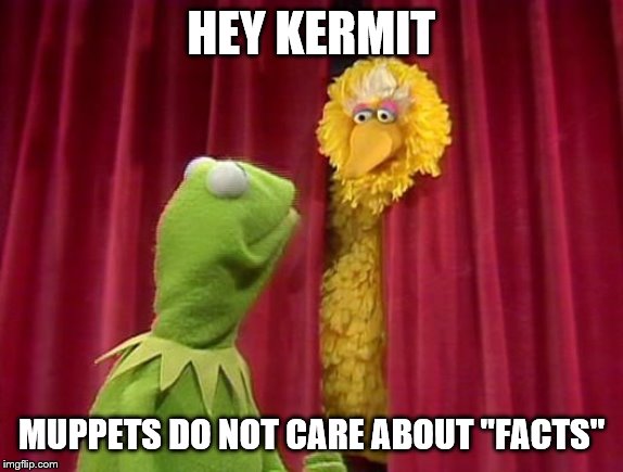 HEY KERMIT MUPPETS DO NOT CARE ABOUT "FACTS" | made w/ Imgflip meme maker