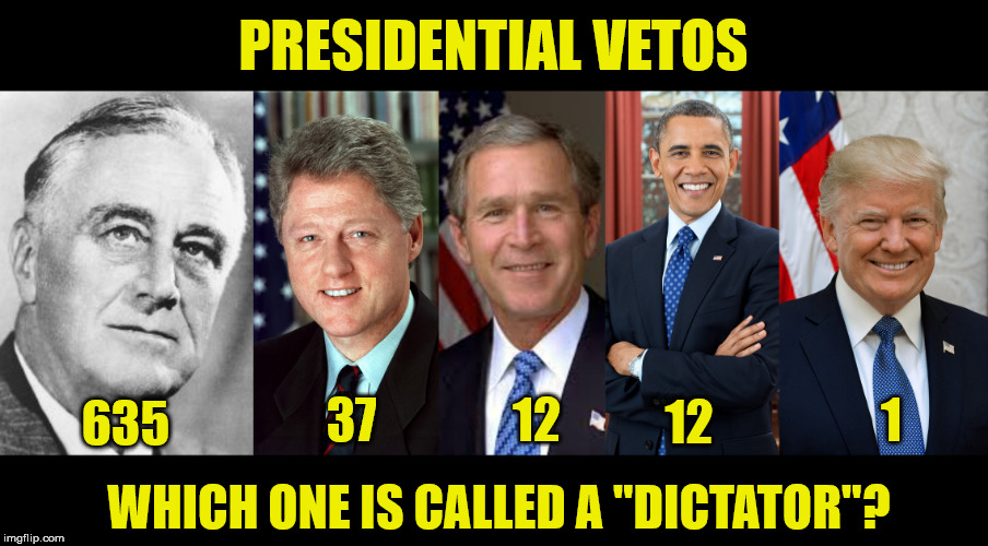 Don't worry Democrat's, you are still the king of vetos. | PRESIDENTIAL VETOS; 37; 12; 1; 12; 635; WHICH ONE IS CALLED A "DICTATOR"? | image tagged in the dictator,republicans,democrats,maga | made w/ Imgflip meme maker
