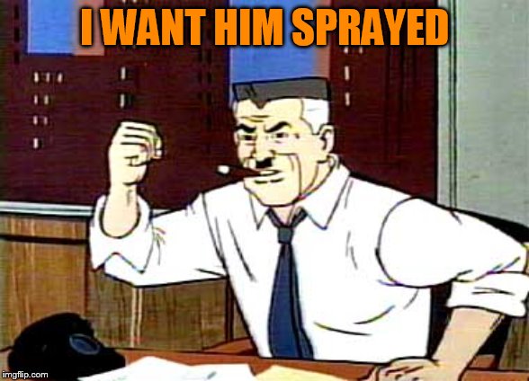 I WANT PICTURES OF SPIDERMAN | I WANT HIM SPRAYED | image tagged in i want pictures of spiderman | made w/ Imgflip meme maker