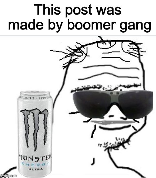 boomer | This post was made by boomer gang | image tagged in boomer | made w/ Imgflip meme maker