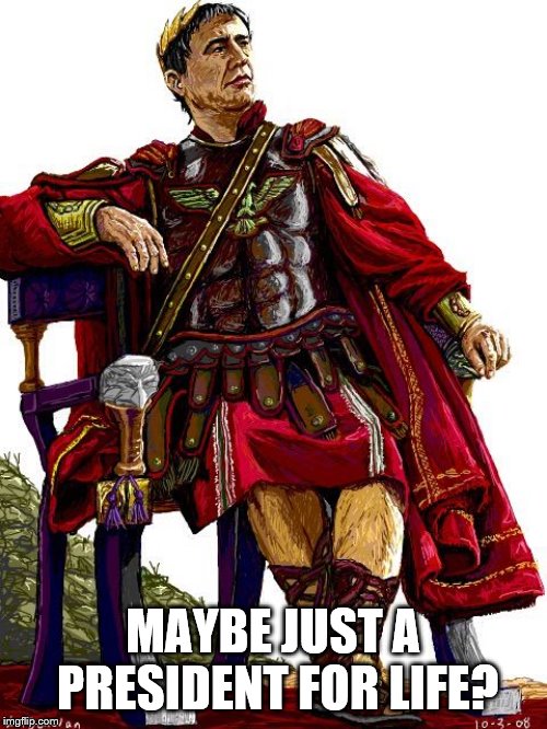 Julius Caesar  | MAYBE JUST A PRESIDENT FOR LIFE? | image tagged in julius caesar | made w/ Imgflip meme maker