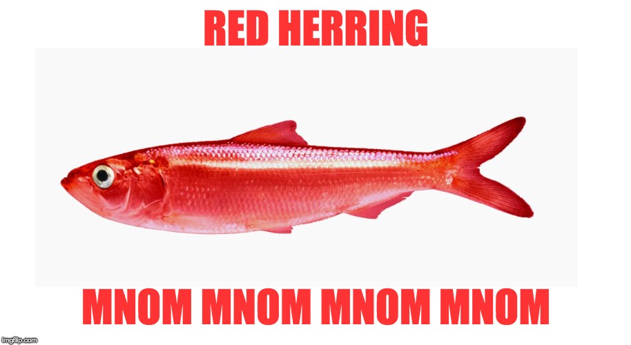 Red Herring  | RED HERRING MNOM MNOM MNOM MNOM | image tagged in red herring | made w/ Imgflip meme maker