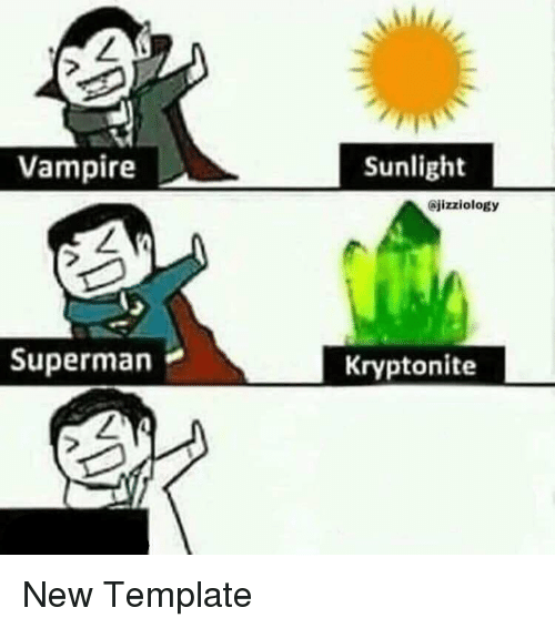 vampire superman meme Blank Meme Template