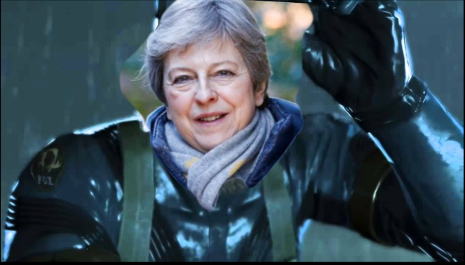 High Quality MGS Theresa may meme brexit Blank Meme Template