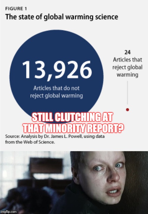 STILL CLUTCHING AT THAT MINORITY REPORT? | image tagged in minority report agatha | made w/ Imgflip meme maker