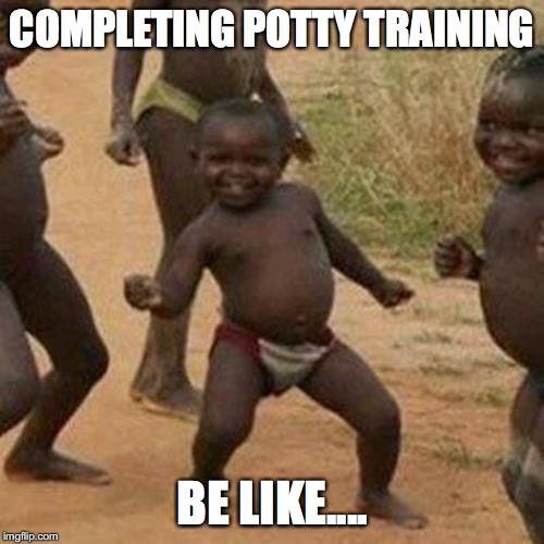 Third World Success Kid Meme | COMPLETING POTTY TRAINING; BE LIKE.... | image tagged in memes,third world success kid | made w/ Imgflip meme maker