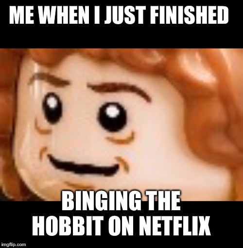 ME WHEN I JUST FINISHED; BINGING THE HOBBIT ON NETFLIX | image tagged in hobbit,watching tv | made w/ Imgflip meme maker
