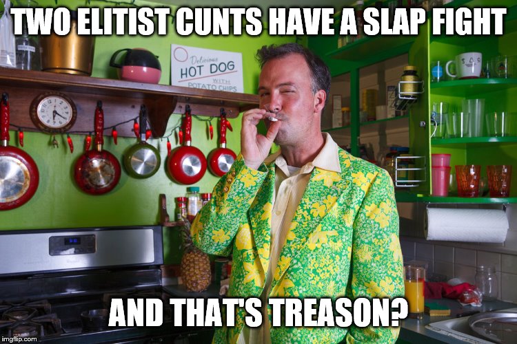 TWO ELITIST C**TS HAVE A SLAP FIGHT AND THAT'S TREASON? | made w/ Imgflip meme maker