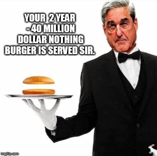 nothing burger | YOUR  2 YEAR - 40 MILLION DOLLAR NOTHING BURGER IS SERVED SIR. | image tagged in nothing burger | made w/ Imgflip meme maker